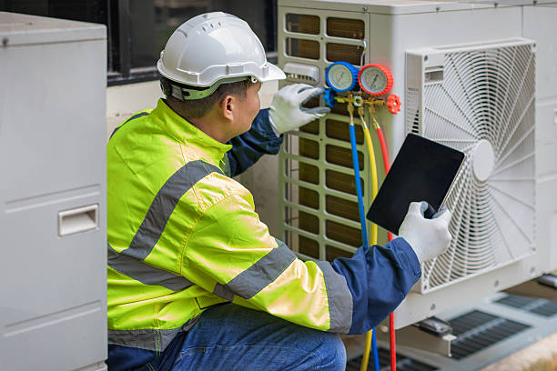 Professional Ductwork Repair technician working in Hanson, MA
